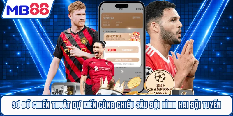 Sơ đồ chiến thuật dự kiến cùng chiều sâu đội hình hai đội tuyển