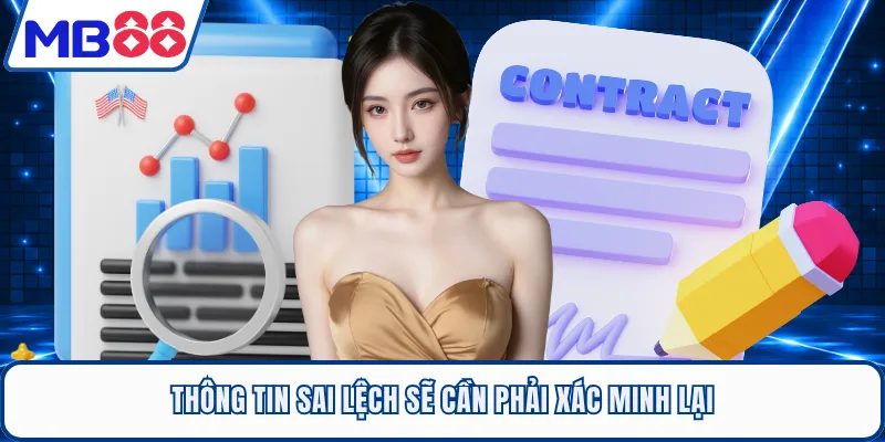 Thông tin sai lệch sẽ cần phải xác minh lại